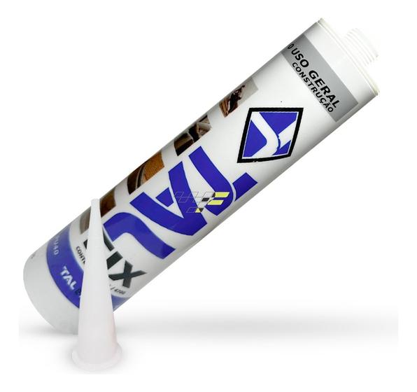 Imagem de Cola Adesivo Selante Pu40 Poliuretano Silicone Multiuso TALFIX MULTIUSO PROFISSIONAL ALTA RESISTÊNCIA 400G POLIURETANO PRETO BRANCO CINZA