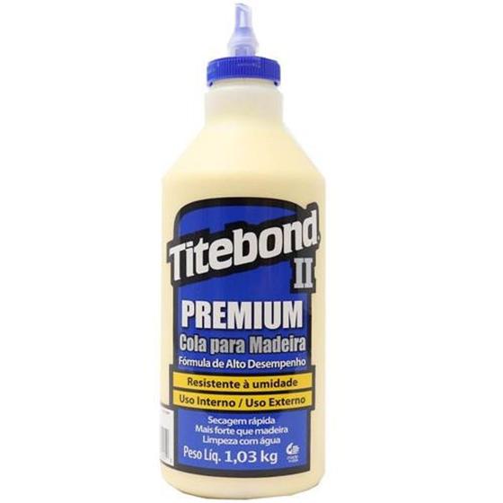 Cola Adesivo Titebond II Premiun Para Madeira 1,03 kG Menor preço em Cola Adesivo Titebond II Premiun Para Madeira 1,03 kG