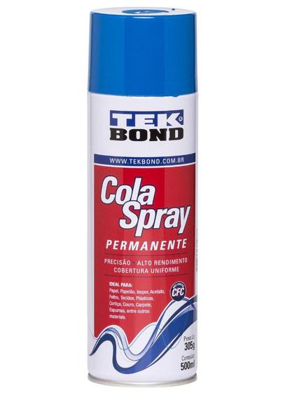 Imagem de Cola Aerosol Permanente Tek Bond Lata com 500ml