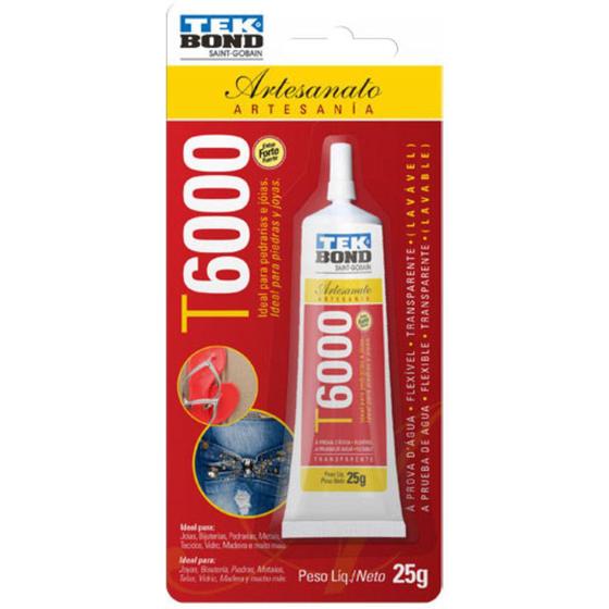 Imagem de Cola Artesanato T6000 Extra Forte 25g Tekbond