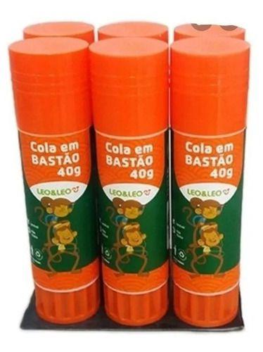 Imagem de Cola Bastão 40g Kit Com 6 Unidade - Material Escolar Artesão