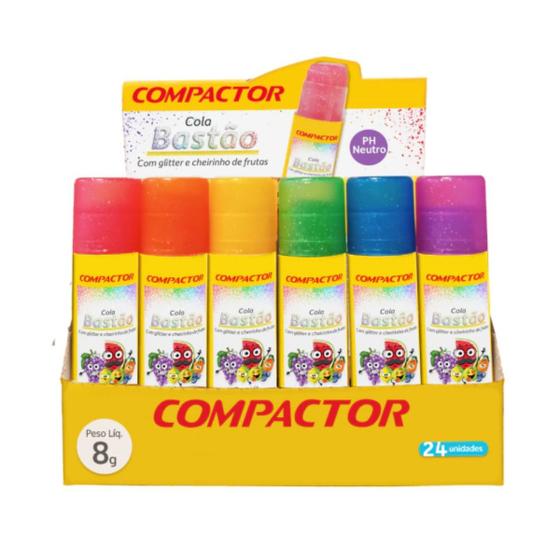 Imagem de Cola Bastão Com Glitter 8g - Compactor