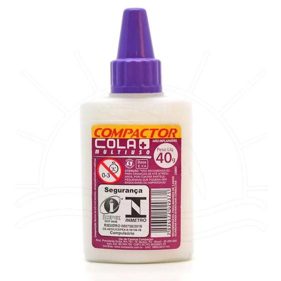 Imagem de Cola Branca Multiuso Compactor 40g