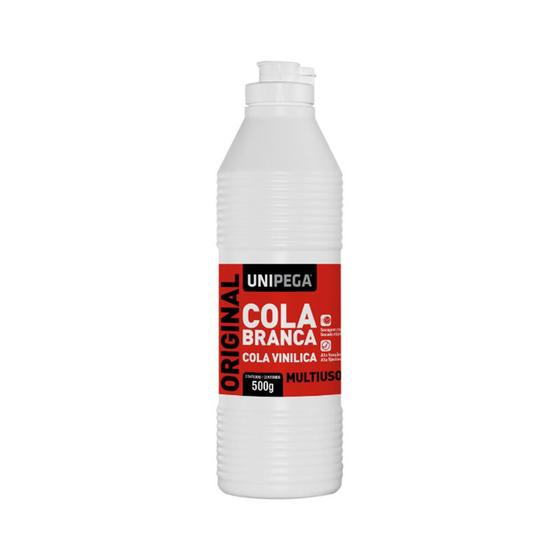 Imagem de Cola Branca Original Base Água Uso Geral 500g Unipega