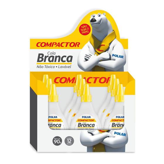 Imagem de Cola Branca Polar 90g Caixa Com 12 Unidades