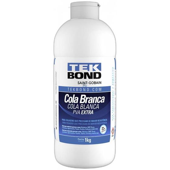 Imagem de Cola Branca Tekbond Extra Pva 1Kg