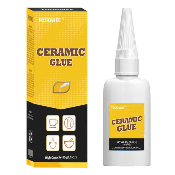 Imagem de Cola Cerâmica FOOGWEE 30ml - Reparo de Porcelana e Cerâmica