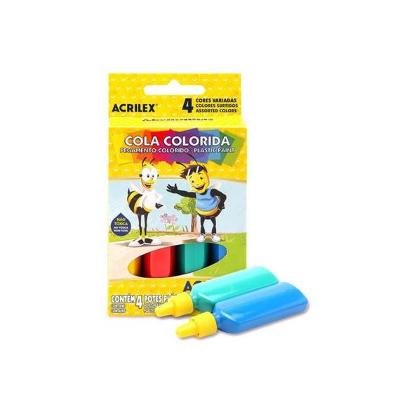 Imagem de Cola Colorida 23G 4 Cores - Acrilex