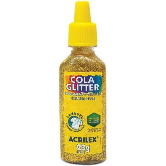 Imagem de Cola com Glitter 23 g (Ouro) - Acrilex