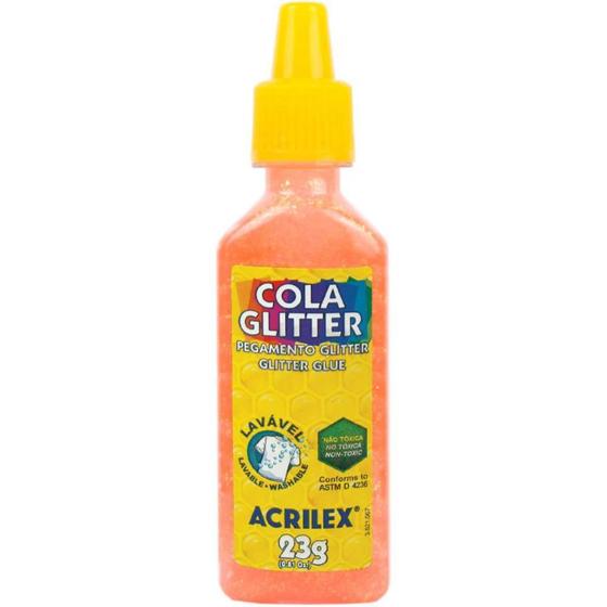 Imagem de Cola com Glitter Tubo 23G. Laranja