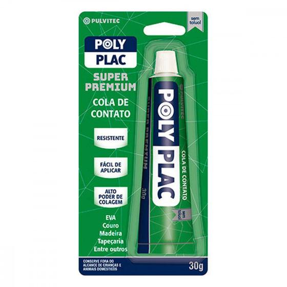 Imagem de Cola Contato Poly Plac 30G Pulvitec