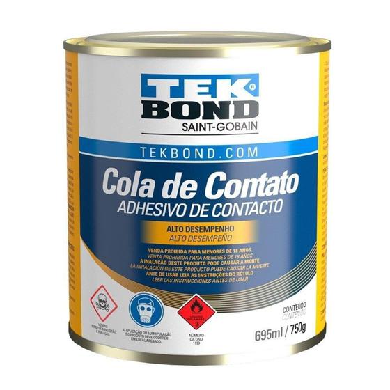 Imagem de Cola Contato Tekbond com Toluol 750g - Lacfort