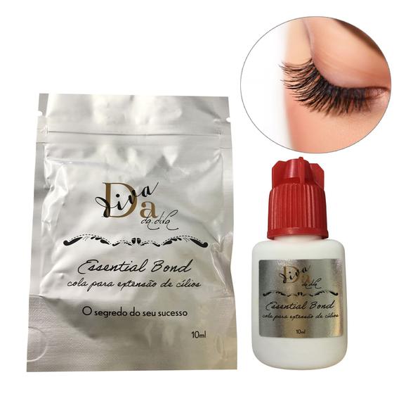 Cola Dadiva Essential Bond 10ml Extensão Alongamento Cílios Fio a Fio ...