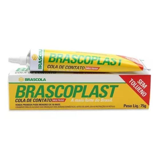 Imagem de Cola De Contato Multiuso Brascoplast 75g - Cola De Sapateiro