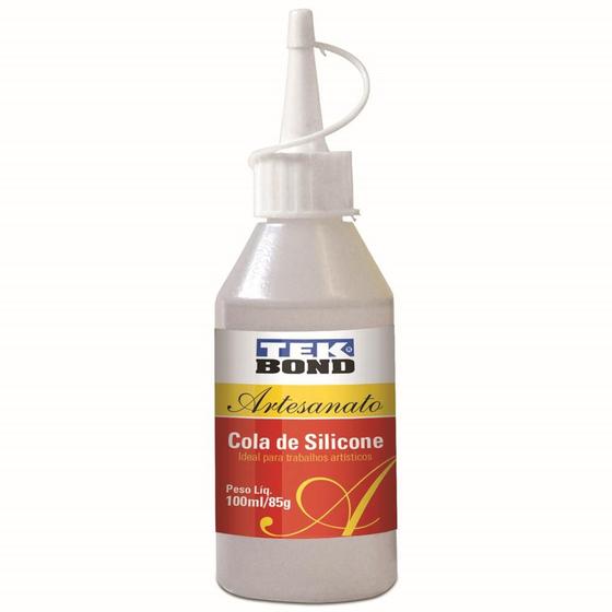 Cola de Silicone Artesanato 100ml Incolor Menor preço em Cola de Silicone Artesanato 100ml Incolor
