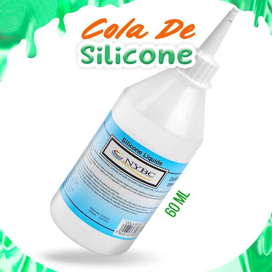 Imagem de Cola De Silicone Líquida Transparente 60ml - Nybc