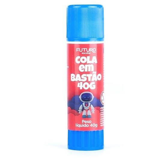 Imagem de Cola Em Bastão Escolar Caixa com 6 e 12 Unidades 10/21/40 Gramas Futuro