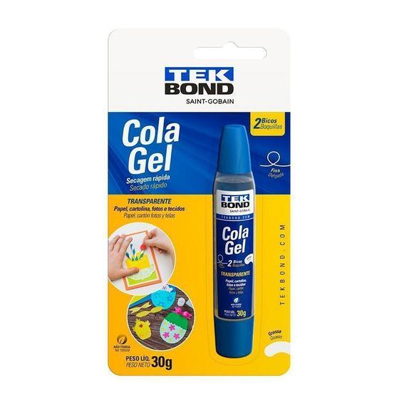 Imagem de Cola Em Gel 2 Em 1 30G Tekbond Transparente