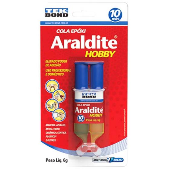 Cola Epóxi 6g Araldite Hobby Tekbond Menor preço em Cola Epóxi 6g Araldite Hobby Tekbond