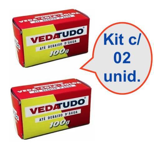 Imagem de Cola Epóxi Vedatudo Até Debaixo D'água 100g Kit Com 02 Unid.