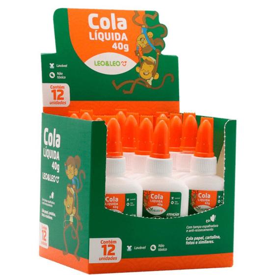 Imagem de Cola escolar Leoeleo 40g 12un