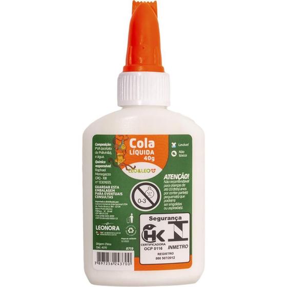Imagem de Cola Escolar Leóleo 40G Caixa com 12 Unidades