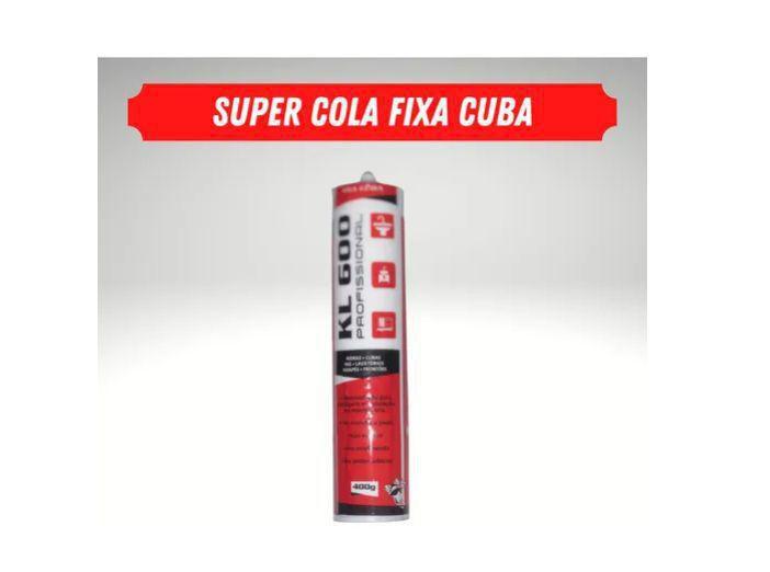 Imagem de Cola Fixa Cuba - Kl 600 Cartucho Cola Fixa Cuba Branco 400g