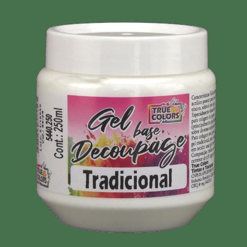 Cola Gel Base Decoupage True Colors 250ml Tradicional Armarinhos