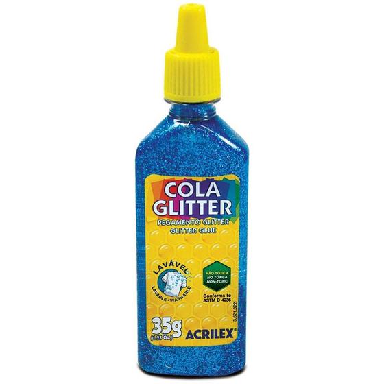 Imagem de Cola glitter Acrilex 35 g - azul