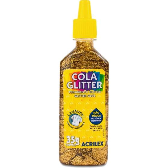 Imagem de Cola Glitter Acrilex Ouro 35G