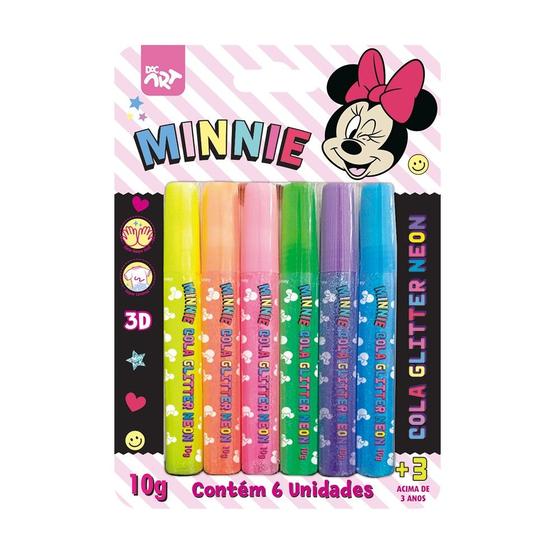 Imagem de Cola Glitter Neon Minnie c/ 6 Cores - Dac
