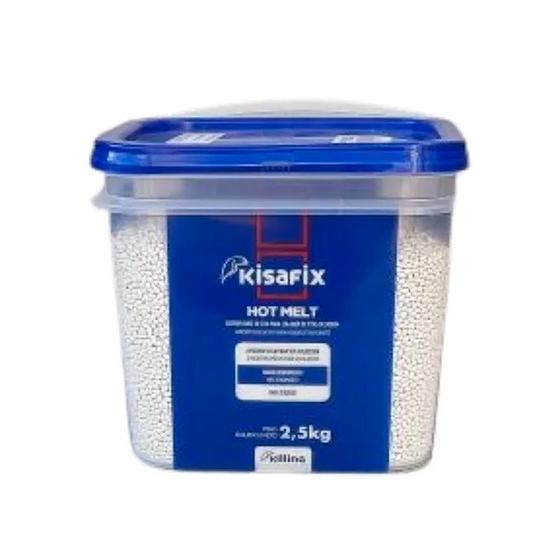 Imagem de Cola Hot Melt Kisafix (Cristal) Balde Com 2,5 Kg