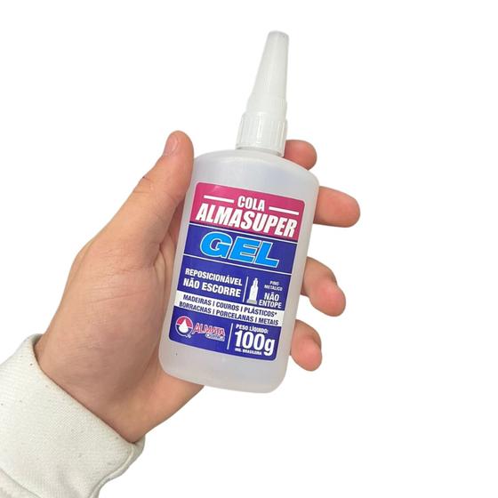 Cola Instantânea Almasuper Gel - 100g Menor preço em Cola Instantânea Almasuper Gel - 100g