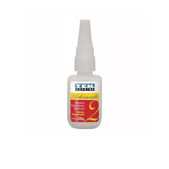 Imagem de Cola Instantânea Multiuso Média Viscosidade 20g Tekbond