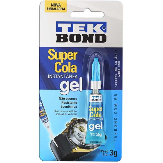 Cola Instantânea Super Cola Gel 3g Incolor Menor preço em Cola Instantânea Super Cola Gel 3g Incolor