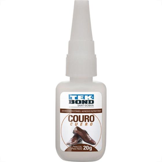 Imagem de Cola Instantanea Tekbond Antientupimento 20G Couro 2.057.40.028.04