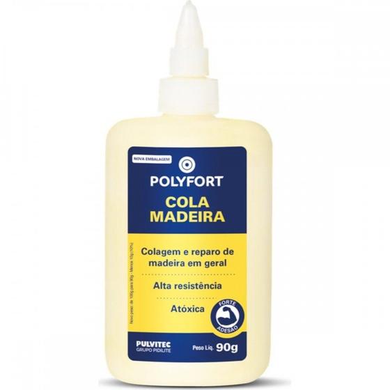 Imagem de Cola Madeira Polyfort 90G Pulvitec Ia022 - Kit C/12