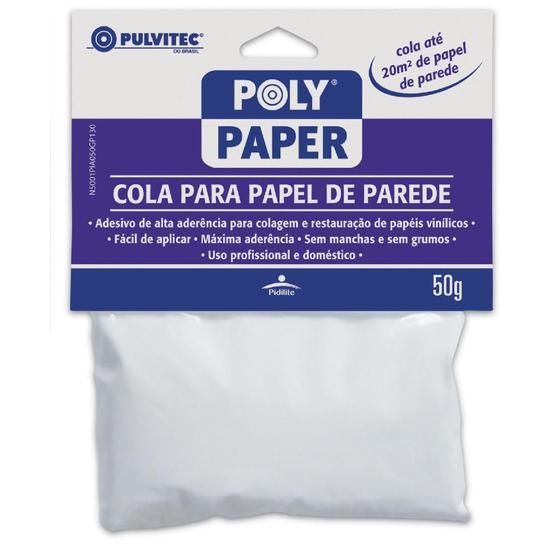 Imagem de Cola p/ Papel De Parede 50g Polypaper Pulvitec