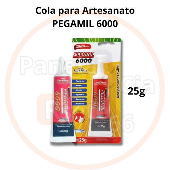 Imagem de Cola para artesanato PEGAMIL 6000 25g