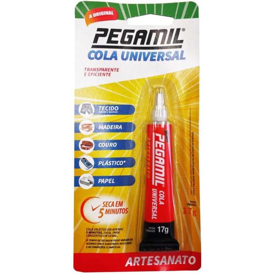 Imagem de Cola para Artesanato Universal 17G Blister Caixa com 12