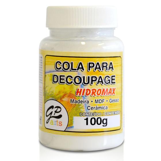Imagem de Cola para Decoupage Hidromax Madeira Gato Preto 100 ml