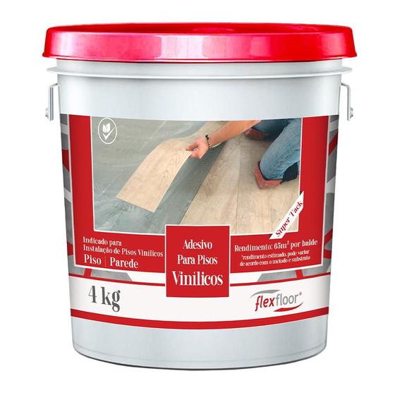 Imagem de Cola Para Piso Vinílico Super Tack Flexfloor 4kg