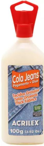 Imagem de Cola para tecido jeans Acrilex - 100 gramas