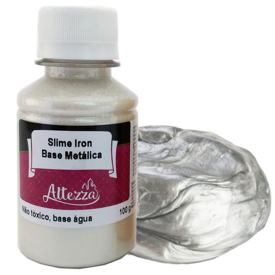 Imagem de Cola Prateada Brilhante Base Slime Metálica Iron Para Slimes Metalicos Diy Slime Diversão Ferias Sensorial Slime Massinha Meleca Geleca Altezza