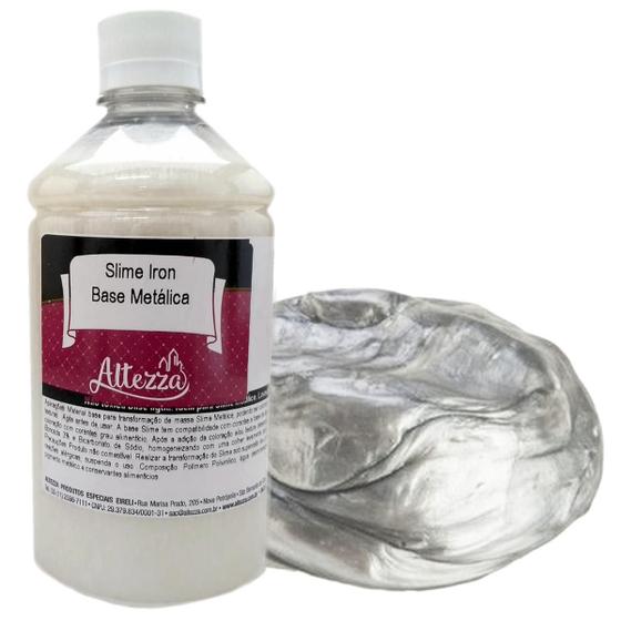 Imagem de Cola Prateada Brilhante Base Slime Metálica Iron Para Slimes Metalicos Diy Slime Diversão Ferias Sensorial Slime Massinha Meleca Geleca Altezza