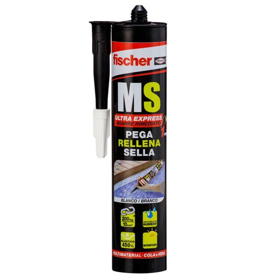 Imagem de Cola selante de alto desempenho MS Ultra Express Fischer 290ml branco