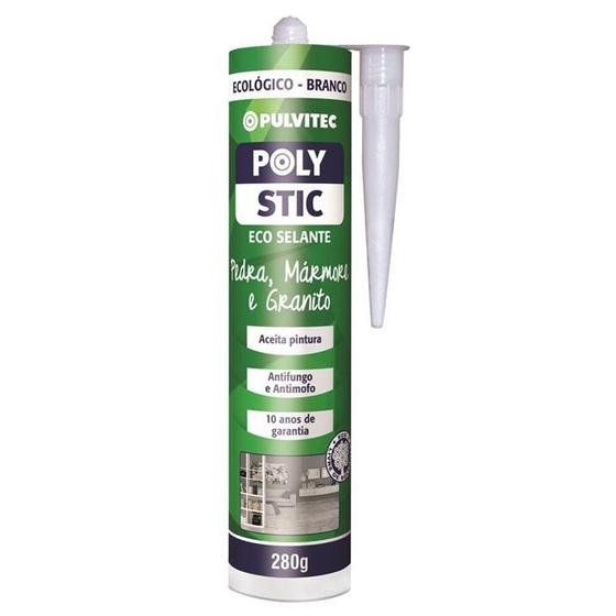 Cola Selante Pulvitec Eco Polystic para Pedra Mármore e Granito ...