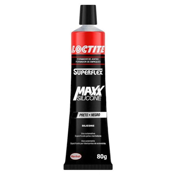 Imagem de Cola Silicone Alta Temperatura Superflex Maxx 80g Preto Loctite 2596339