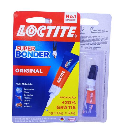 Imagem de Cola Super Bonder Original Loctite 3g