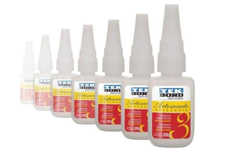 Imagem de Cola Super Tek Bond Artesanato N3 20g Caixa com 10 Unidades